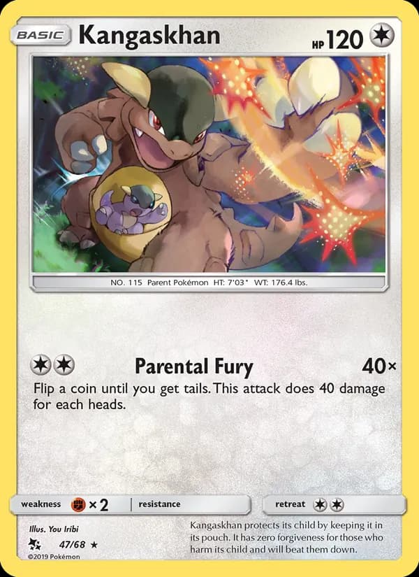 Kangaskhan — Hidden Fates, Rare