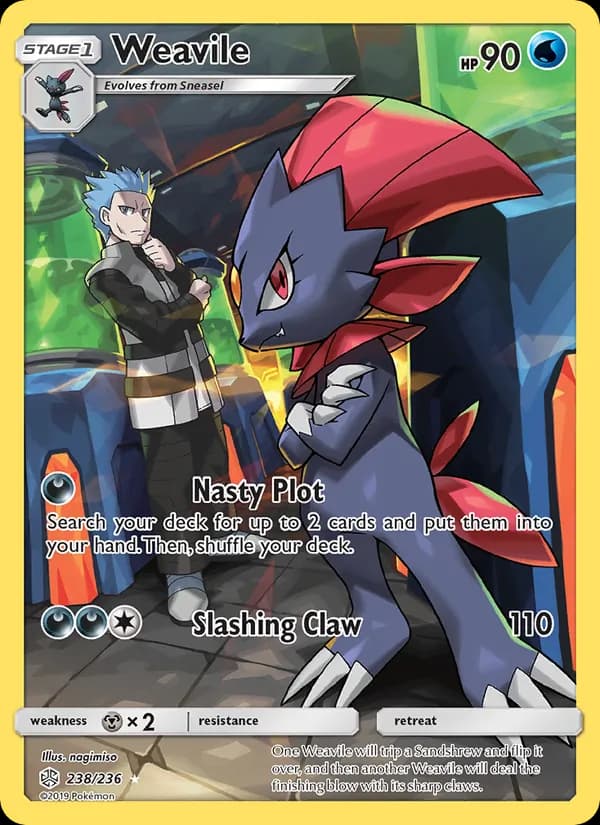 Weavile — Cosmic Eclipse, Secret Rare