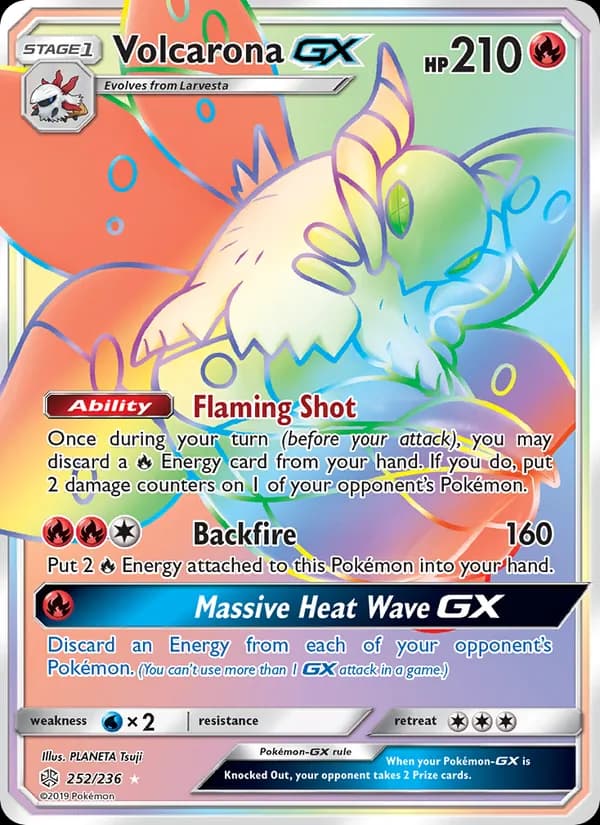 Volcarona GX — Cosmic Eclipse, Secret Rare