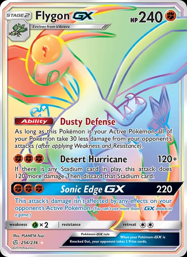 Flygon GX — Cosmic Eclipse, Secret Rare