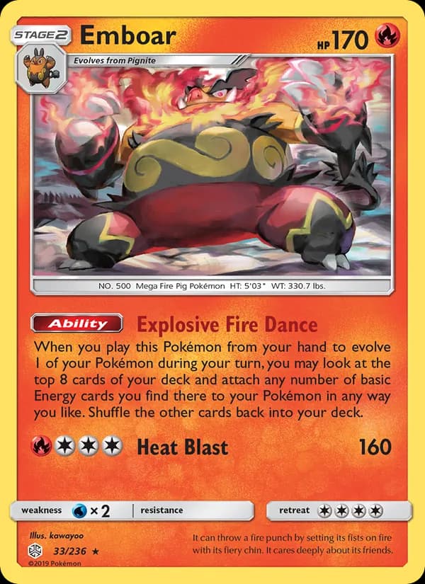 Emboar — Cosmic Eclipse, Rare