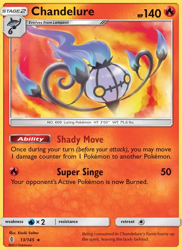 Chandelure — Guardians Rising, Rare