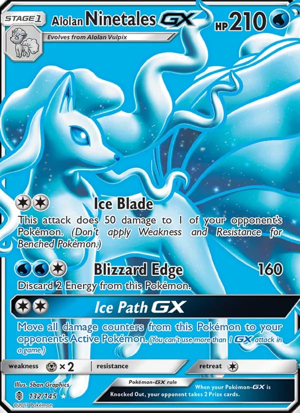 Alolan Ninetales GX — Guardians Rising, Ultra Rare
