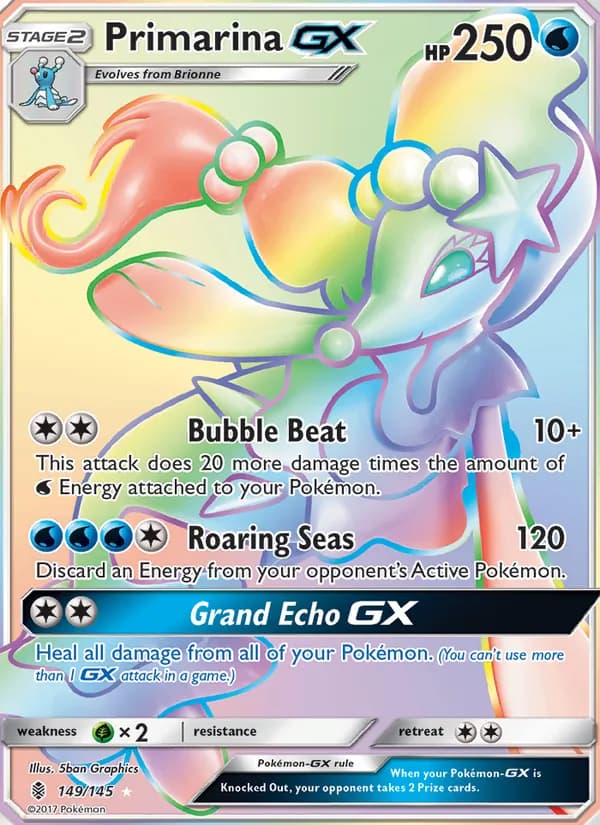 Primarina GX — Guardians Rising, Secret Rare