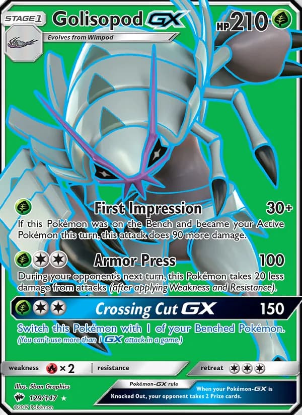 Golisopod GX — Burning Shadows, Ultra Rare