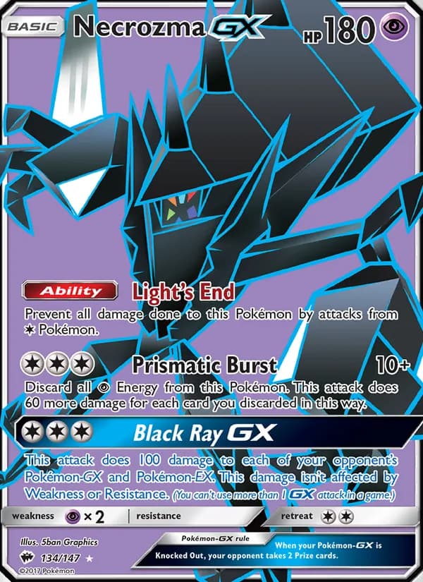 Necrozma GX — Burning Shadows, Ultra Rare