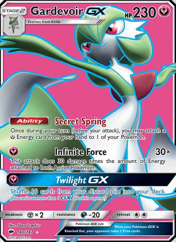 Gardevoir GX — Burning Shadows, Ultra Rare