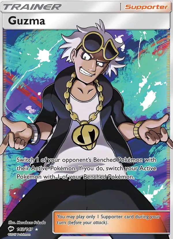 Guzma — Burning Shadows, Ultra Rare