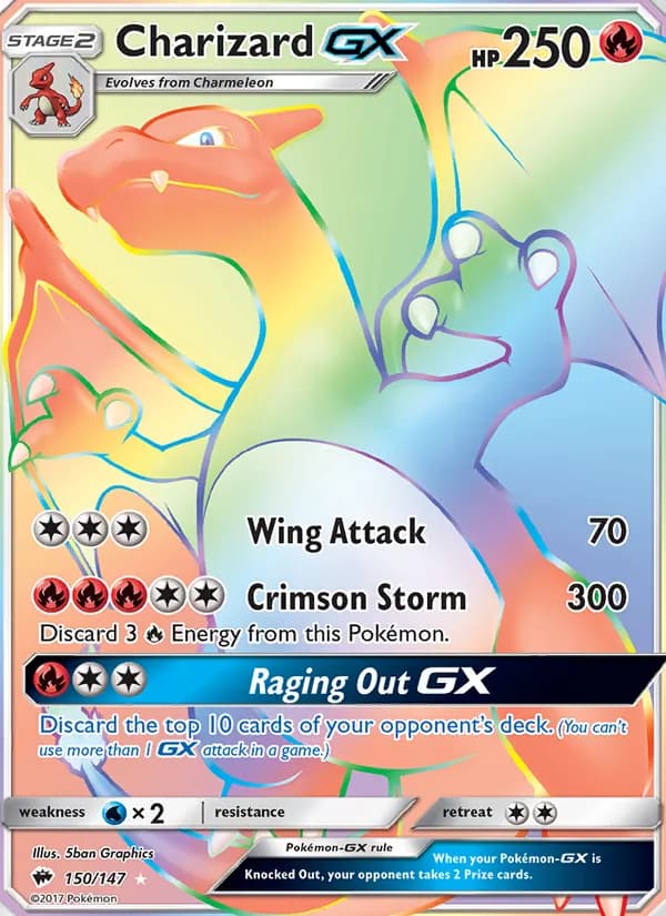 Charizard GX — Burning Shadows, Secret Rare