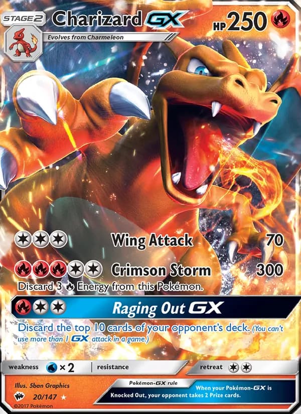 Charizard GX — Burning Shadows, Ultra Rare