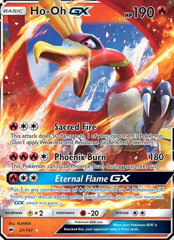 Ho-Oh GX — Burning Shadows, Ultra Rare
