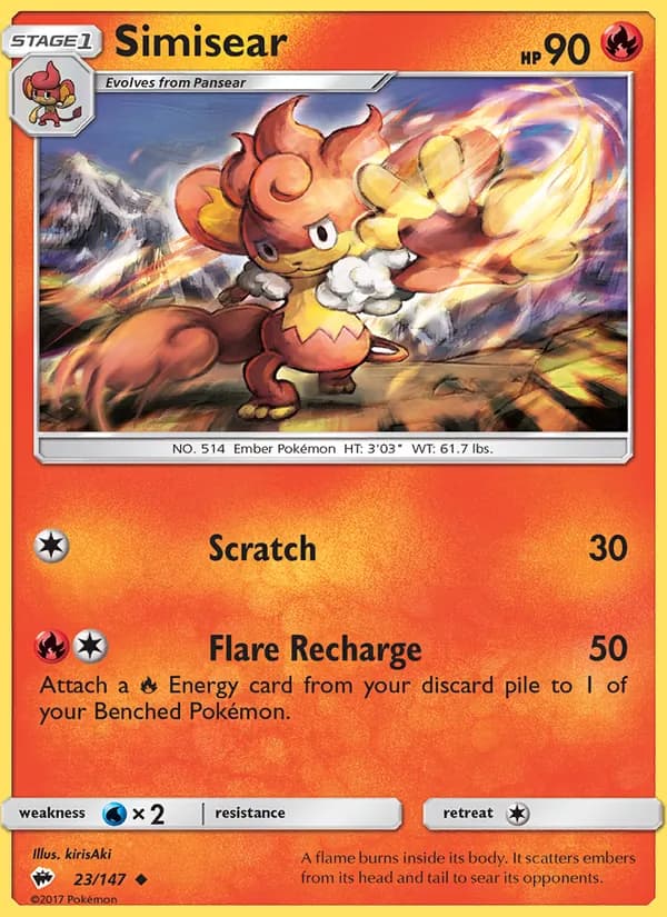 Simisear — Burning Shadows, Uncommon