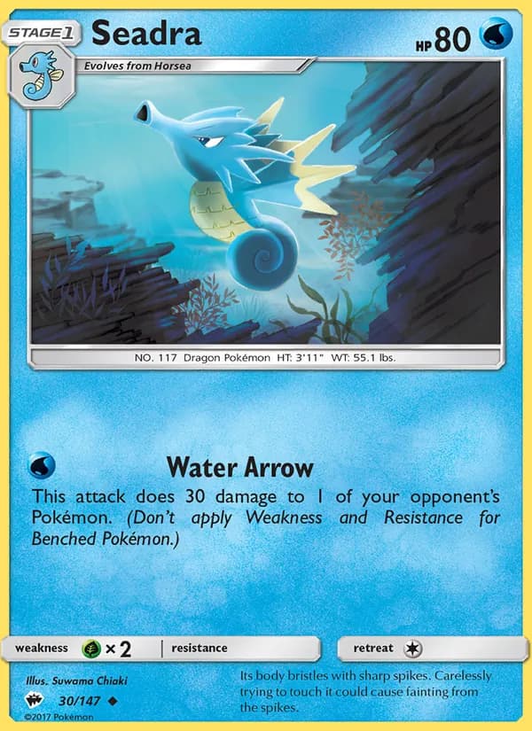 Seadra — Burning Shadows, Uncommon