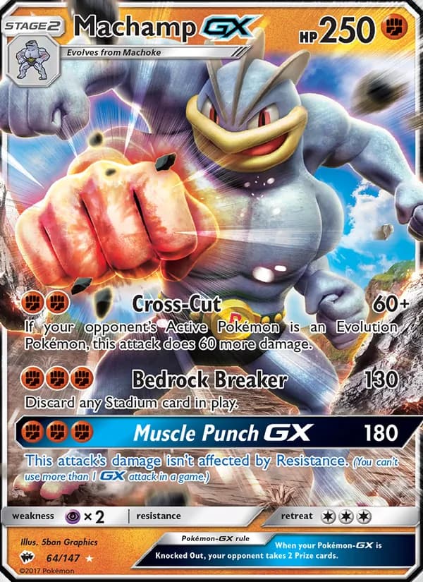 Machamp GX — Burning Shadows, Ultra Rare