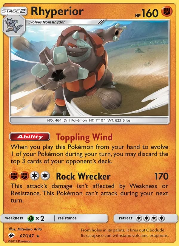 Rhyperior — Burning Shadows, Rare