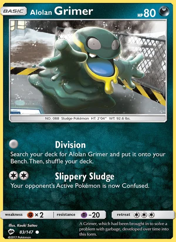 Alolan Grimer — Burning Shadows, Common