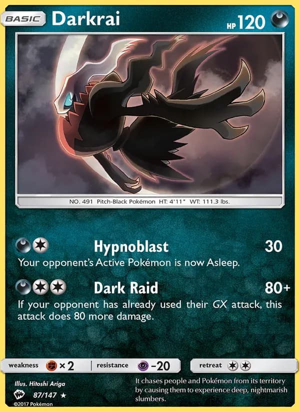 Darkrai — Burning Shadows, Rare
