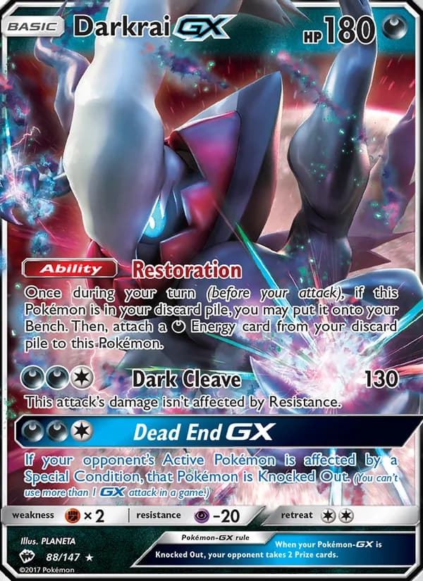 Darkrai GX — Burning Shadows, Ultra Rare