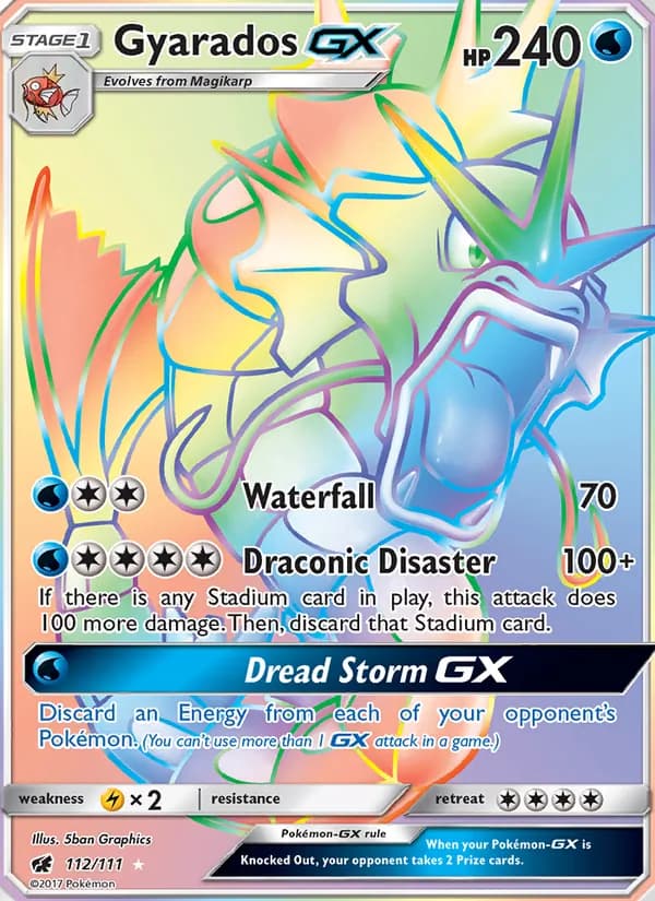 Gyarados GX — Crimson Invasion, Secret Rare