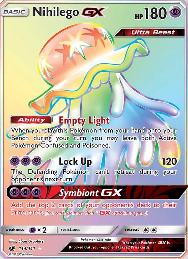 Nihilego GX — Crimson Invasion, Secret Rare