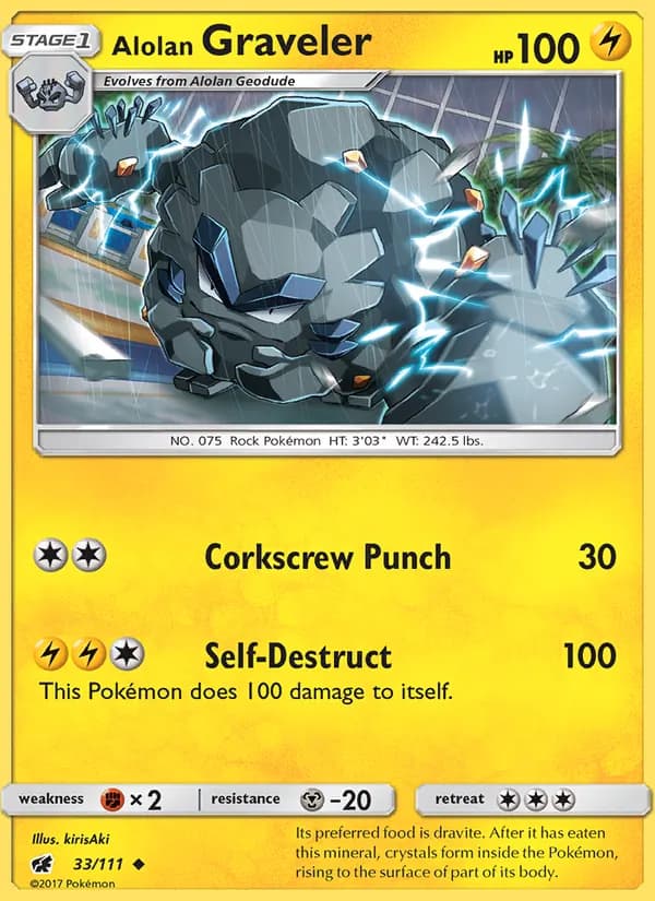Alolan Graveler — Crimson Invasion, Uncommon