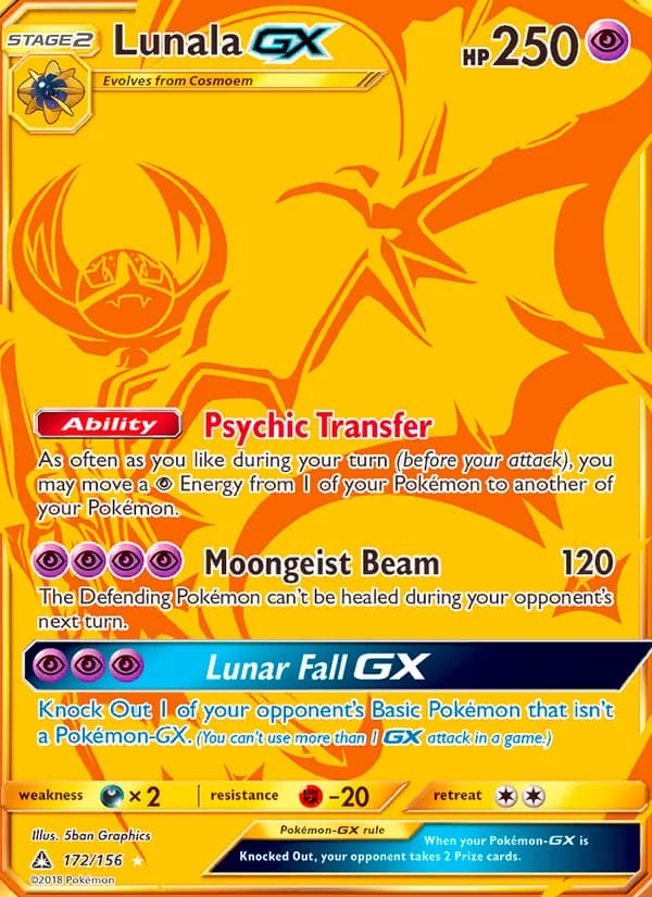 Lunala GX — Ultra Prism, Secret Rare