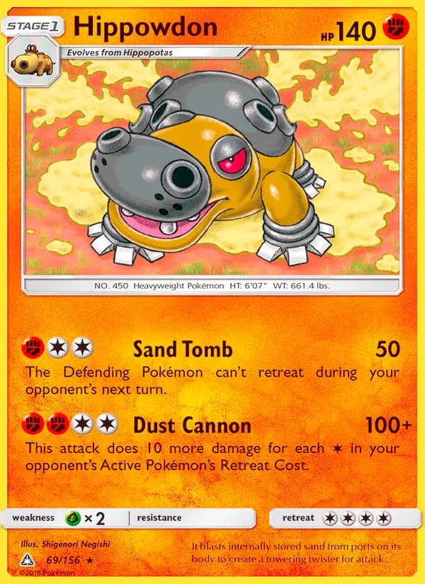 Hippowdon — Ultra Prism, Rare