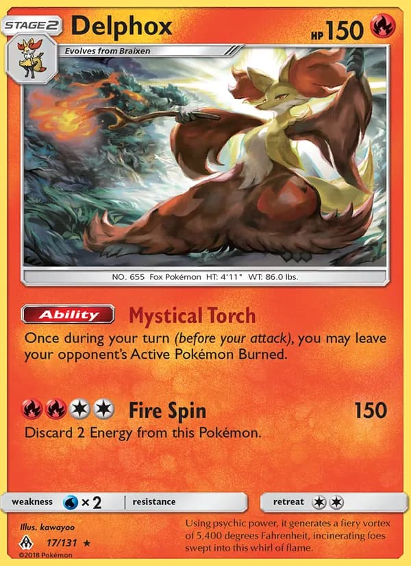 Delphox — Forbidden Light, Rare