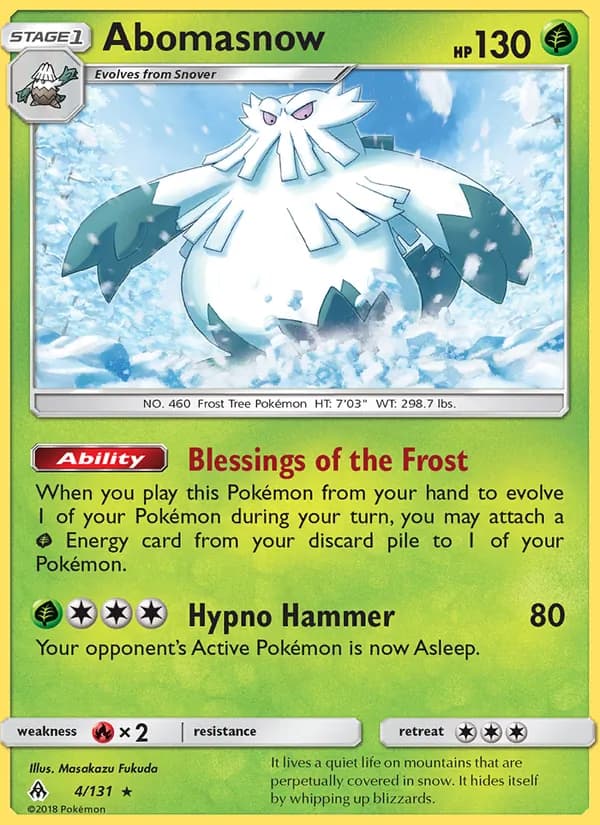 Abomasnow — Forbidden Light, Rare