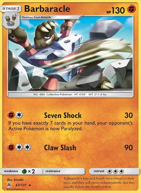 Barbaracle — Forbidden Light, Rare
