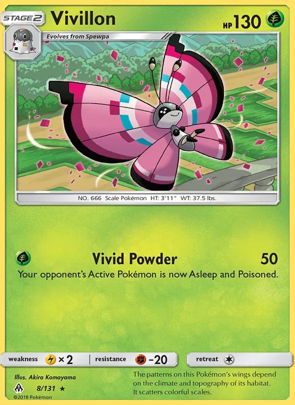 Vivillon — Forbidden Light, Rare