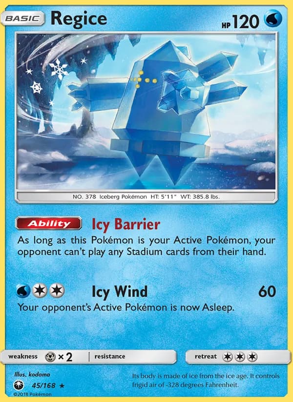 Regice — Celestial Storm, Rare