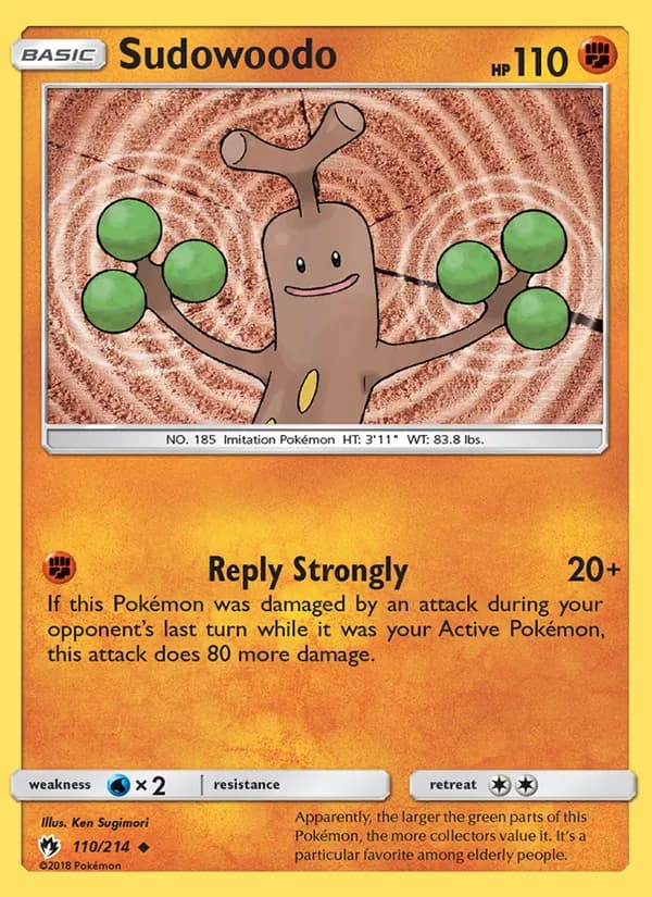 Sudowoodo — Lost Thunder, Uncommon