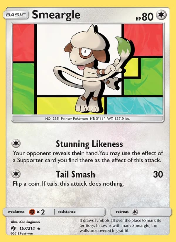 Smeargle — Lost Thunder, Rare