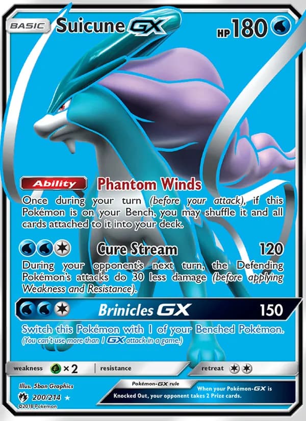 Suicune GX — Lost Thunder, Ultra Rare