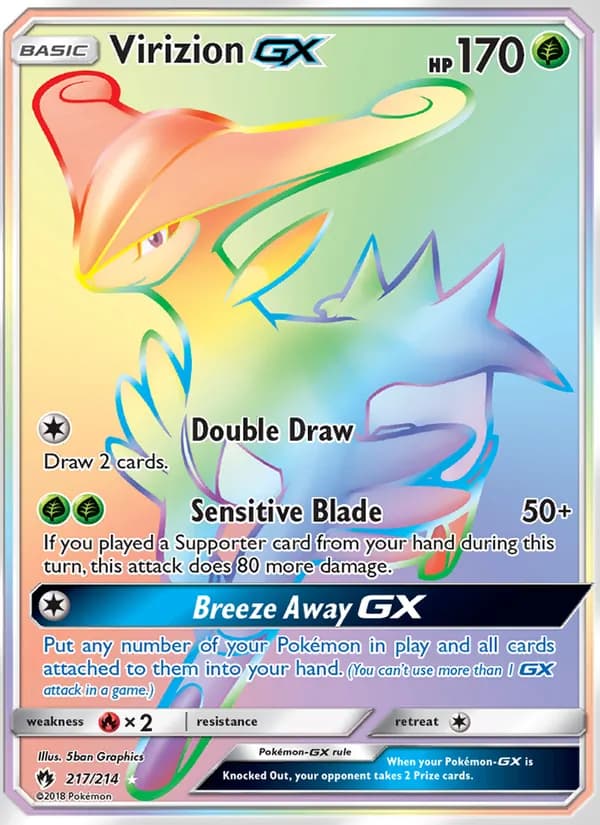 Virizion GX — Lost Thunder, Secret Rare