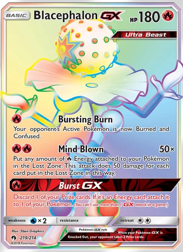 Blacephalon GX — Lost Thunder, Secret Rare