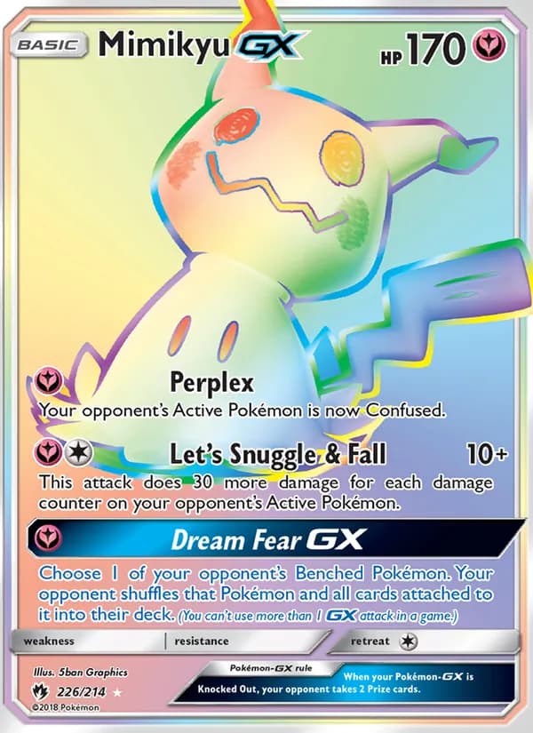 Mimikyu GX — Lost Thunder, Secret Rare