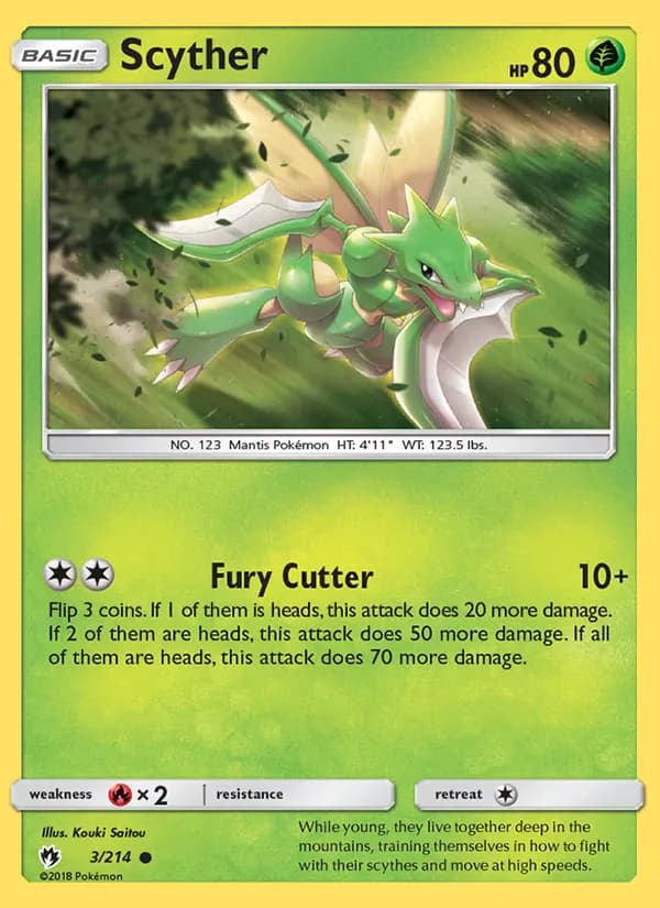 Scyther — Lost Thunder, Common