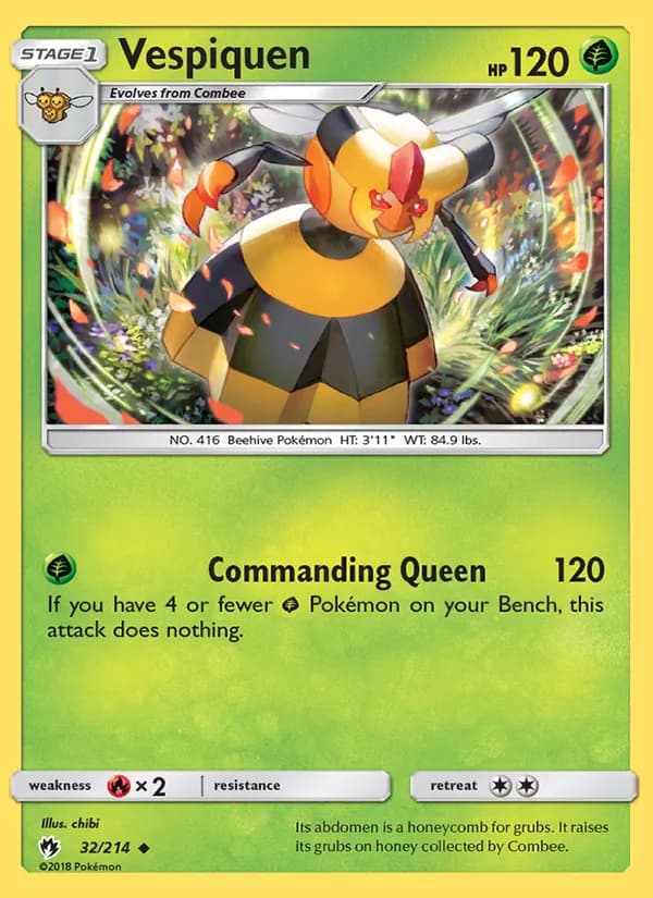 Vespiquen — Lost Thunder, Uncommon