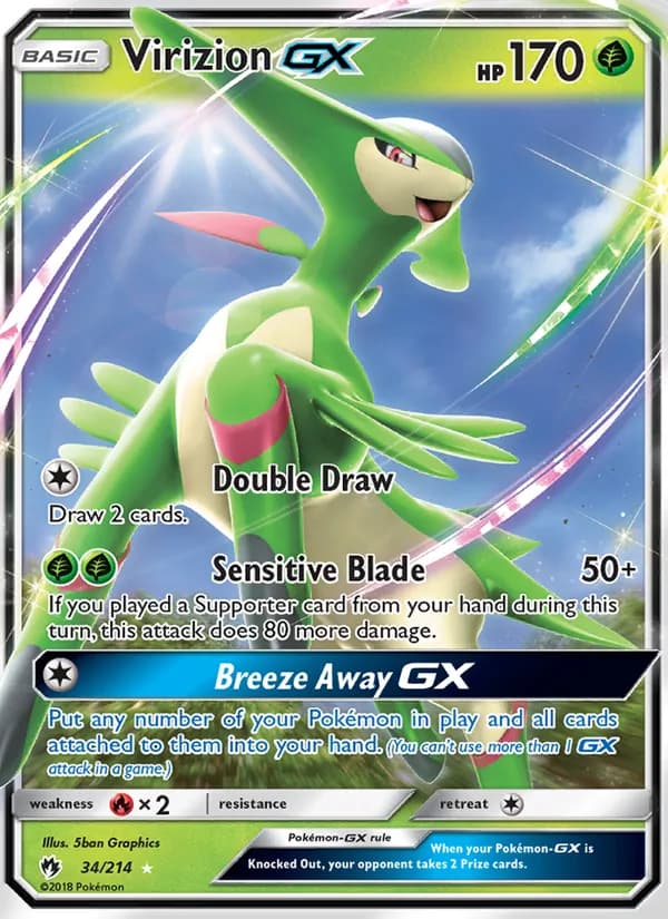 Virizion GX — Lost Thunder, Ultra Rare