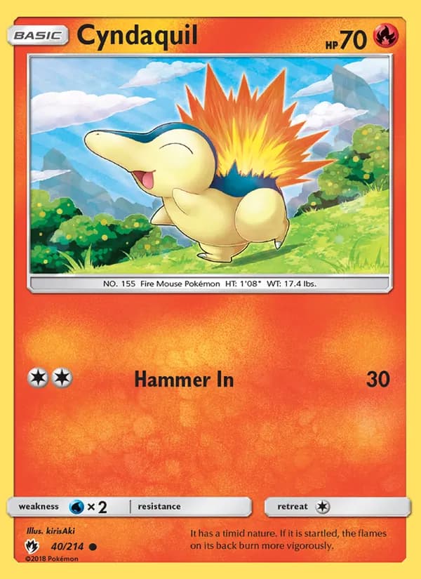 Cyndaquil — Lost Thunder, Common