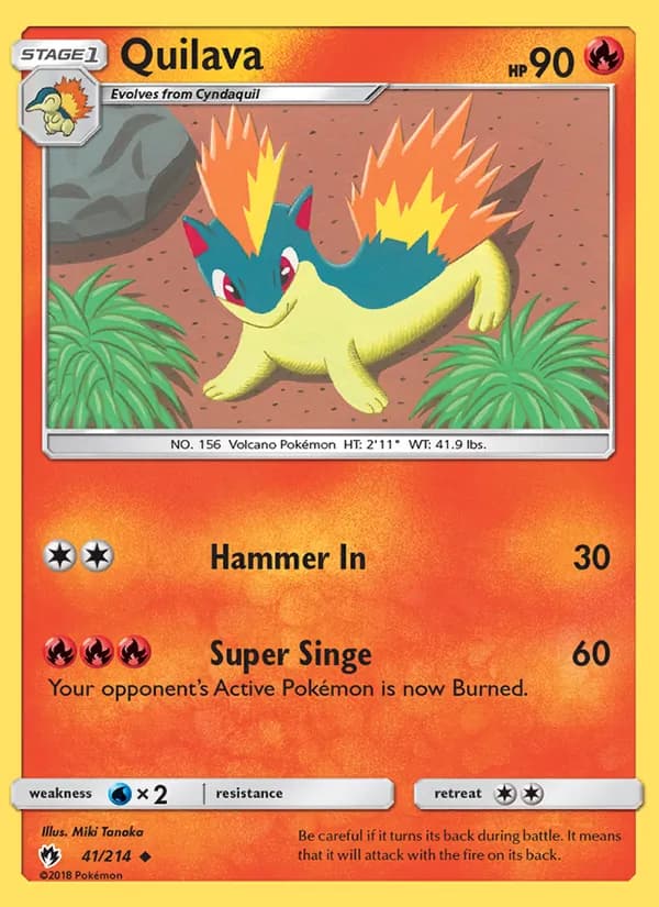 Quilava — Lost Thunder, Uncommon