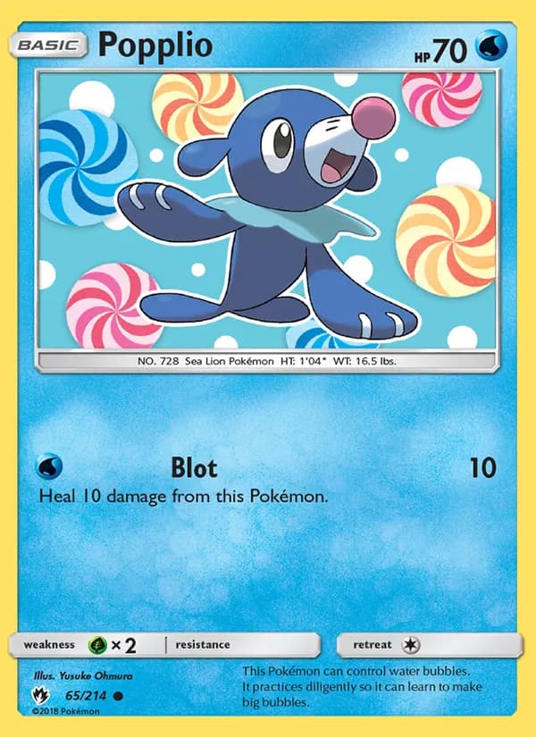 Popplio — Lost Thunder, Common