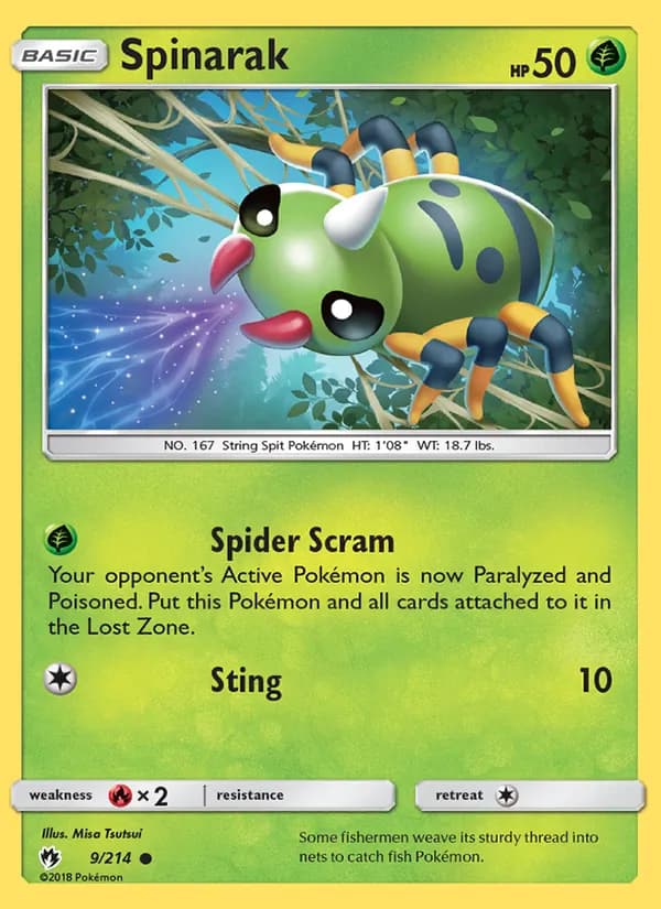 Spinarak — Lost Thunder, Common