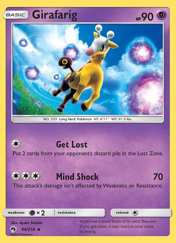 Girafarig — Lost Thunder, Uncommon