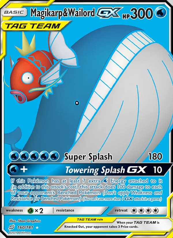 Magikarp & Wailord GX — Team Up, Ultra Rare