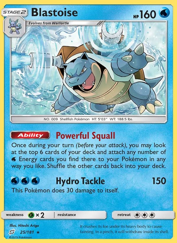 Blastoise — Team Up, Rare