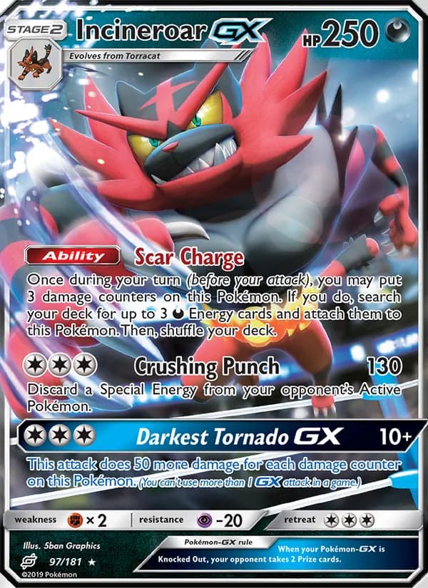 Incineroar GX — Team Up, Ultra Rare