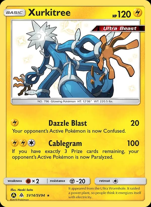 Xurkitree — Hidden Fates Shiny Vault, Shiny rare